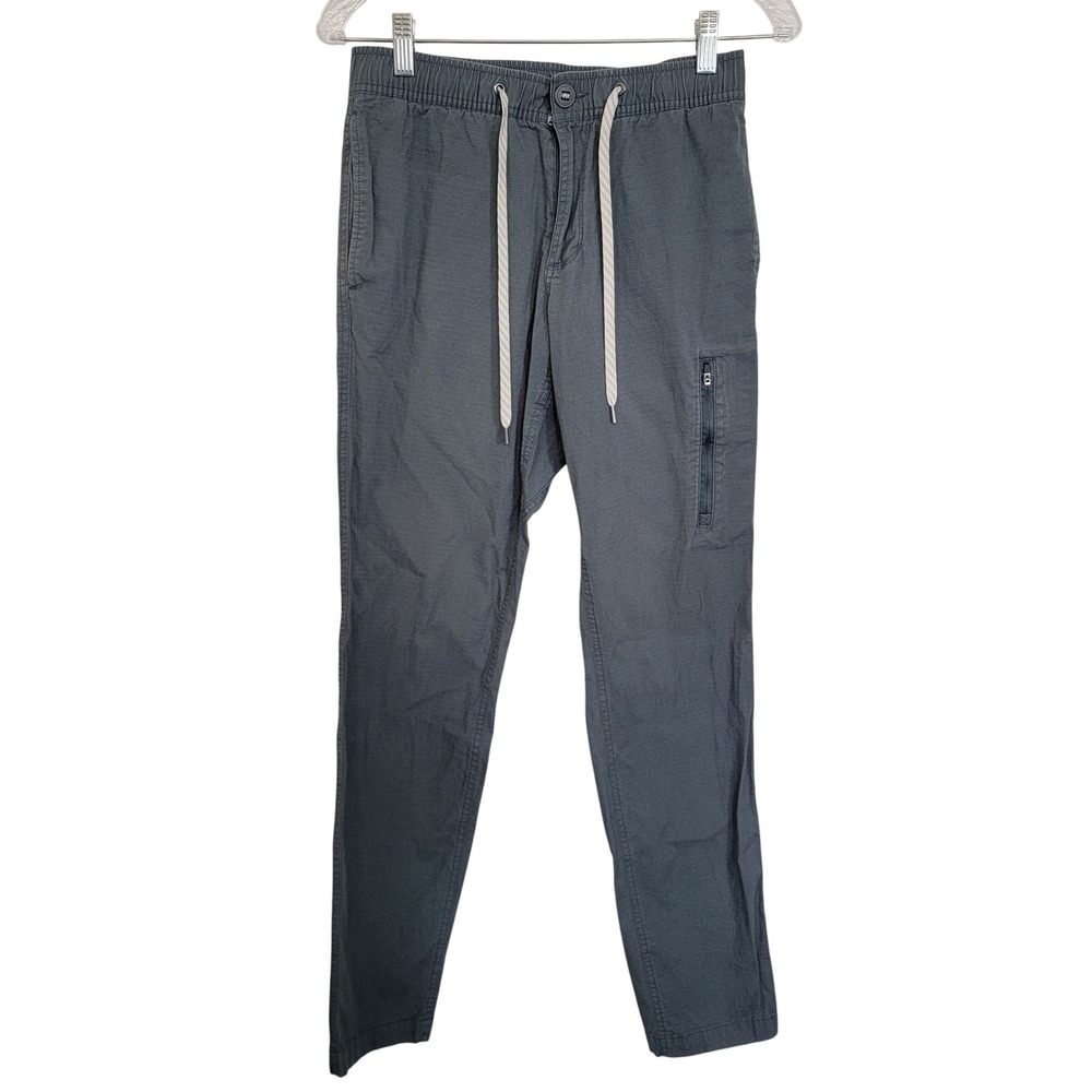 Vuori Ripstop Pants XS Charcoal Hiking Gorp Trail Drawstring Outdoor Performance